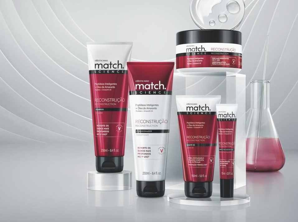 Marca especialista em cabelos do Boticário lança Match Science, nova plataforma de produtos com máxima performance e aprimoramento científico