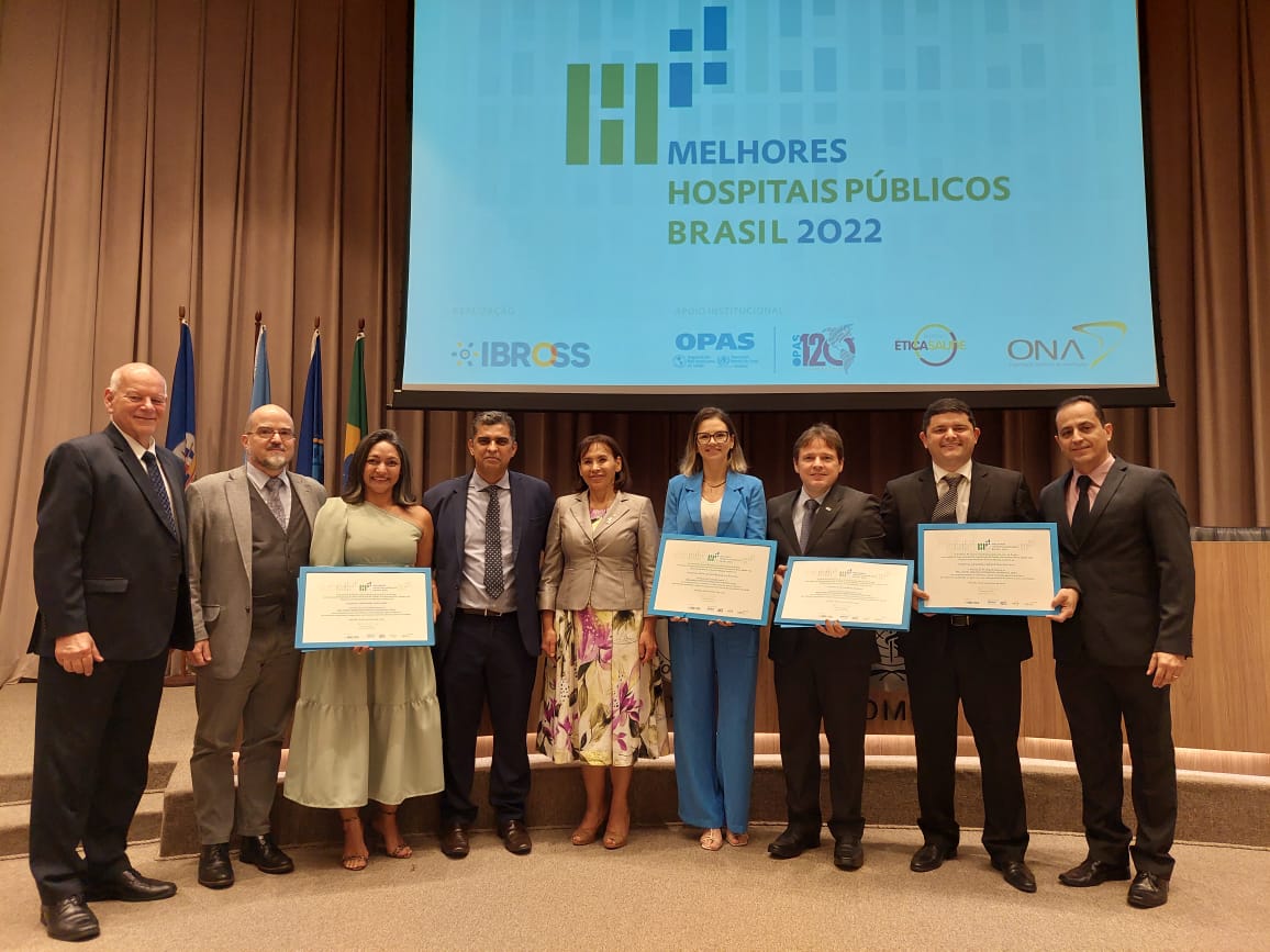 HRN é eleito o 9º melhor hospital público do Brasil; outras três unidades da Rede Sesa ficam no top 15 de premiação nacional