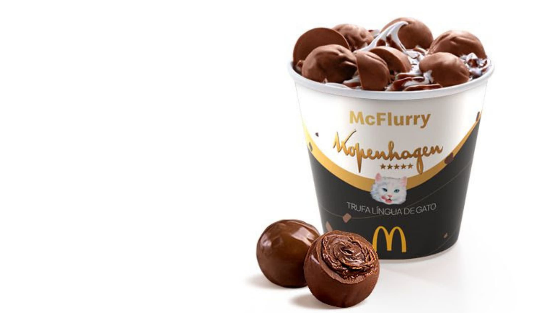 McDonald’s e Kopenhagen lançam McFlurry Trufa Língua de Gato DUO