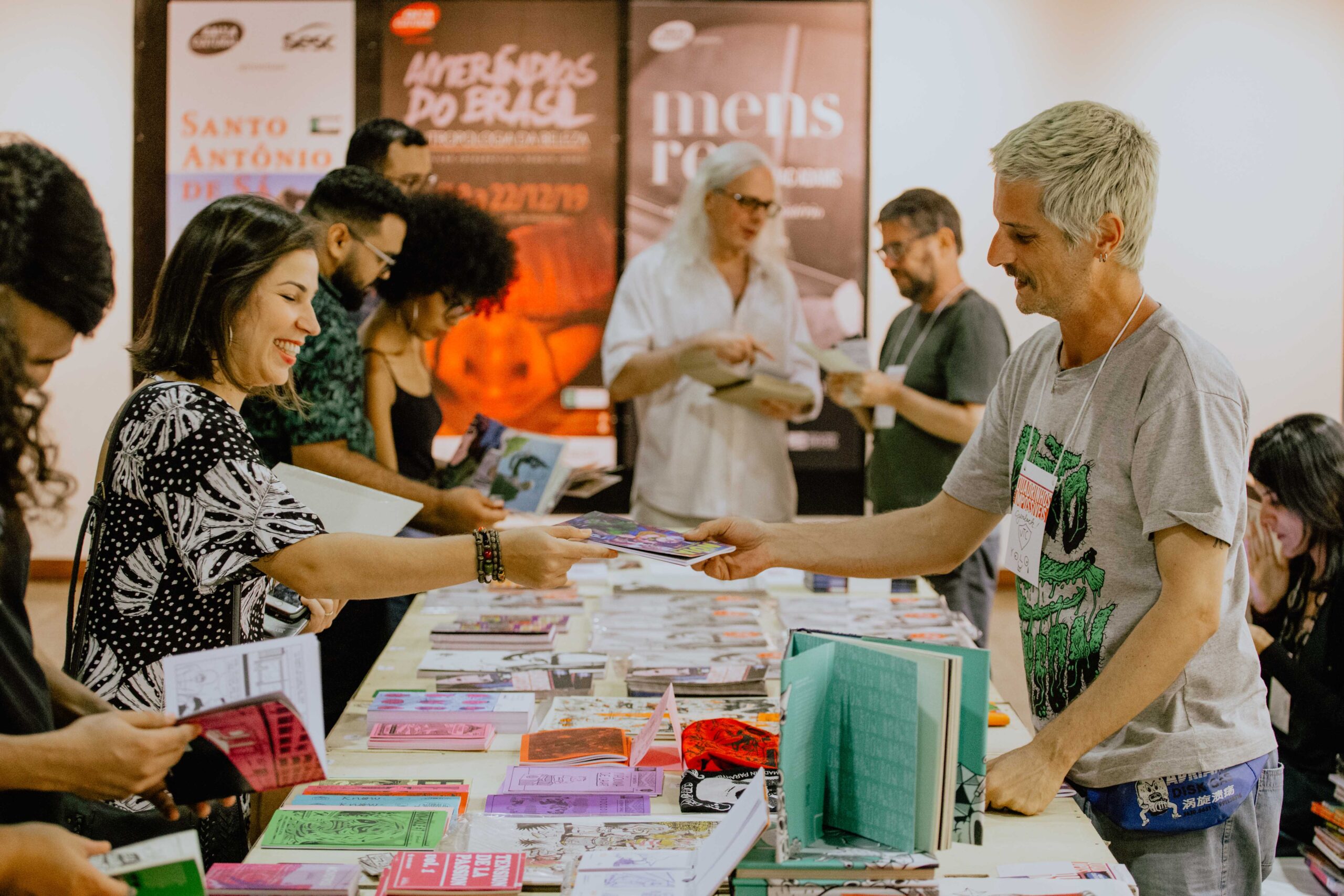 Feira de Quadrinhos e Espaço Infantil no seminário Quadrinhos Impossíveis na CAIXA Cultural Fortaleza