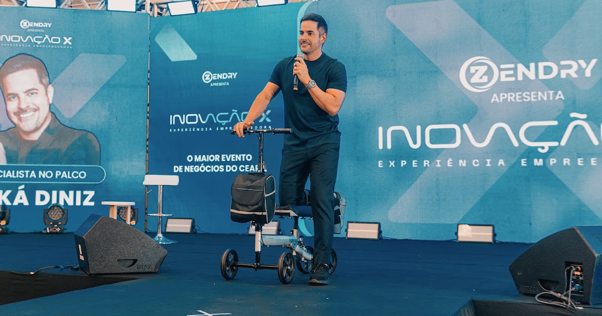 “Autoconhecimento é recalcular a rota”: Kaká Diniz encerra primeiro dia do Inovação X com palestra sobre propósito