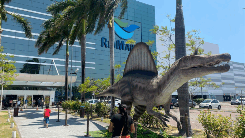 RioMar Kennedy apresenta exposição inédita “Dinossauros do Brasil” com réplicas em tamanho real