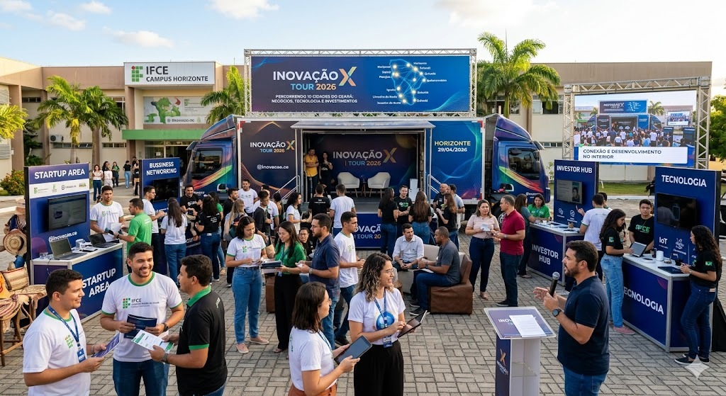 Inovação X Tour será realizado em Itapipoca com foco na conexão entre empreendedores, empresas e investidores no Ceará